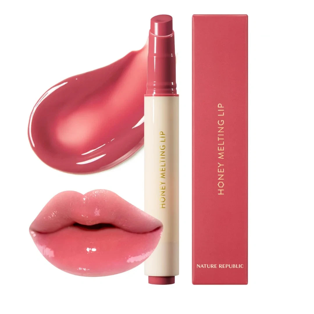 Nature Republic Cotton Melting Lip (03 Fog Brown) - Hydrating High-Shine Gloss Stick