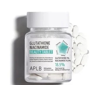 APLB Glutathione Niacinamide Beauty Tablet (30 Tablets) - Skin Brightening & Glow Supplement