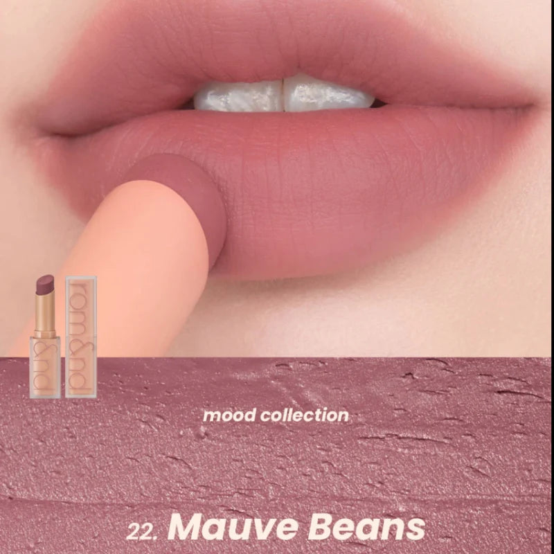 Romand Zero Matte Lipstick [Ruddy Nude] - Lightweight Velvet Matte Lipstick