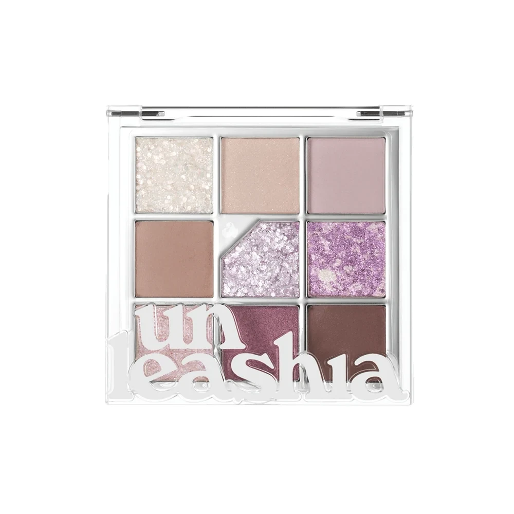 Unleashia Glitterpedia Eye Palette No.4 All of Lavender Fog - High-Pigment Matte & Glitter Eyeshadow Palette