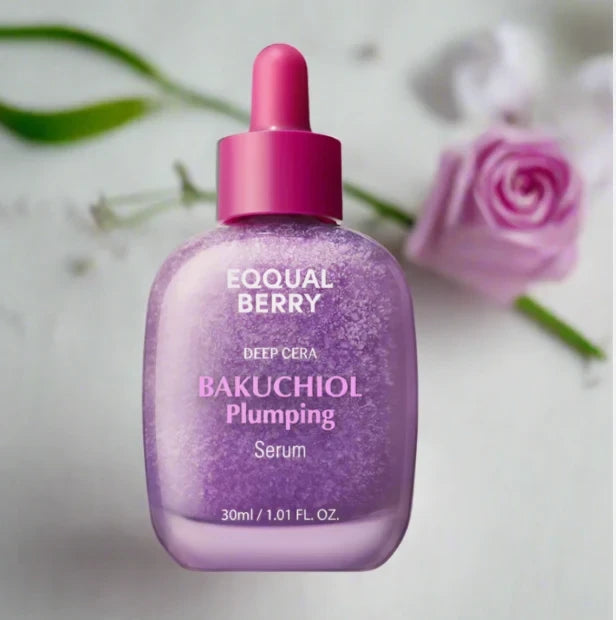EQQUALBERRY Bakuchiol Plumping Serum - Pore Tightening & Natural Anti-Aging Serum