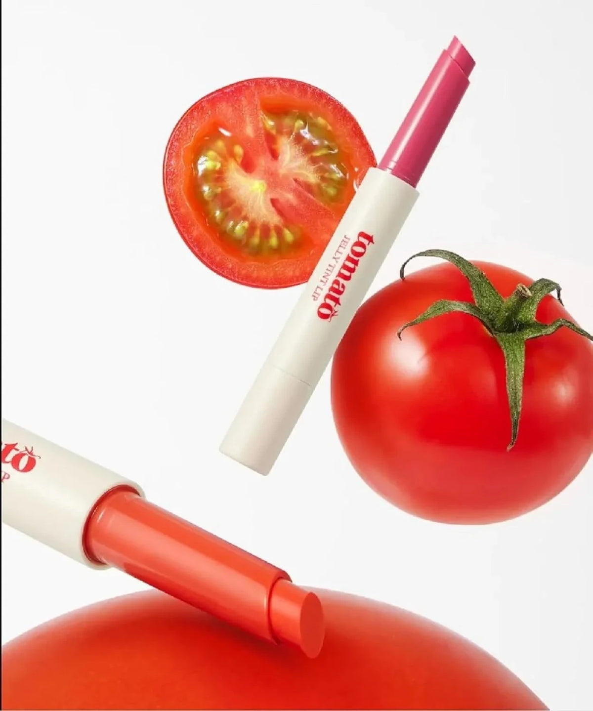 Skinfood Tomato Jelly Tint Lip 02 Milk Tomato - Deeply Hydrating & Natural Glow Lip Tint