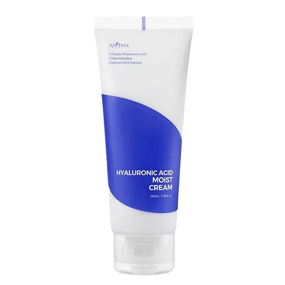 Isntree Hyaluronic Acid Moist Cream 100ml - Deeply Hydrating Face Moisturizer for Dry & Normal Skin