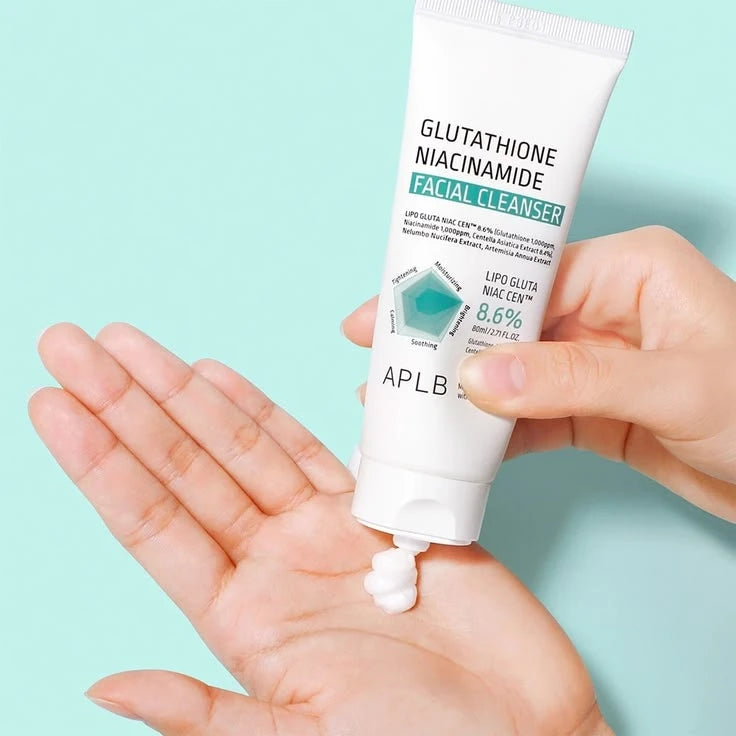 APLB Glutathione Niacinamide Facial Cleanser - Brightening & Deep Cleansing Face Wash