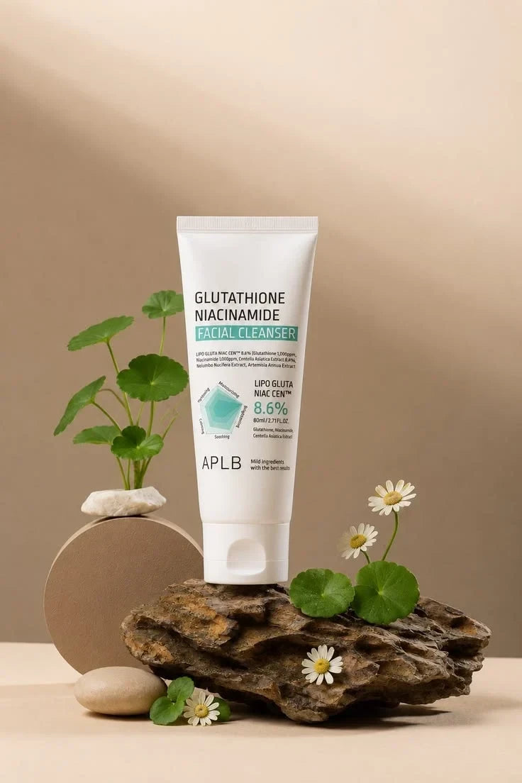 APLB Glutathione Niacinamide Facial Cleanser - Brightening & Deep Cleansing Face Wash