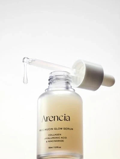 Arencia Rice Mucin Glow Serum - Collagen, Hyaluronic Acid & Niacinamide (1.01 fl oz)