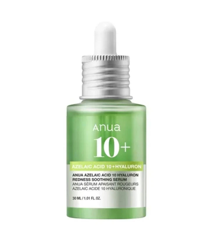 Anua Azelaic Acid 10 + Hyaluron Redness Soothing Serum - Anti-Acne & Brightening Treatment