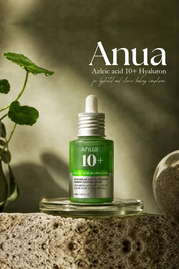 Anua Azelaic Acid 10 + Hyaluron Redness Soothing Serum - Anti-Acne & Brightening Treatment
