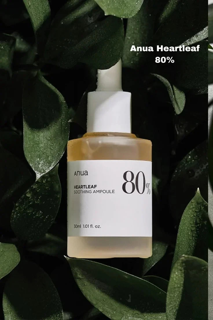 Anua Heartleaf 80% Moisture Soothing Ampoule 30ml - Calm & Hydrate Stressed Skin
