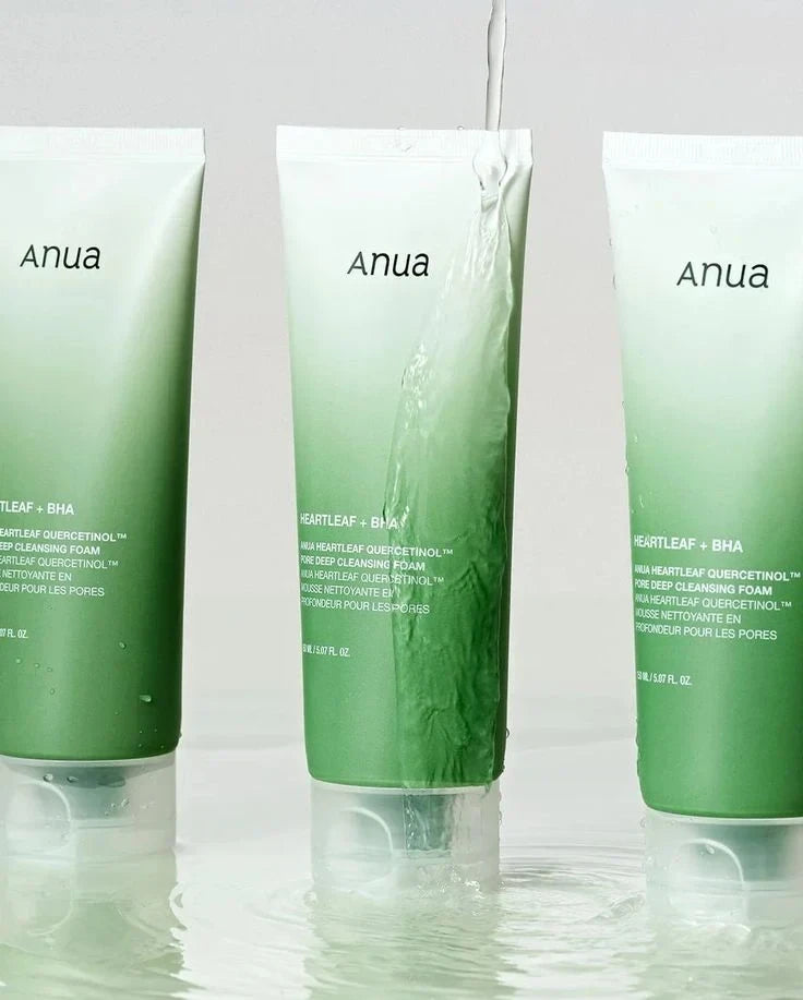 Anua Heartleaf Quercetinol Pore Deep Cleansing Foam - Deep Exfoliating Face Wash