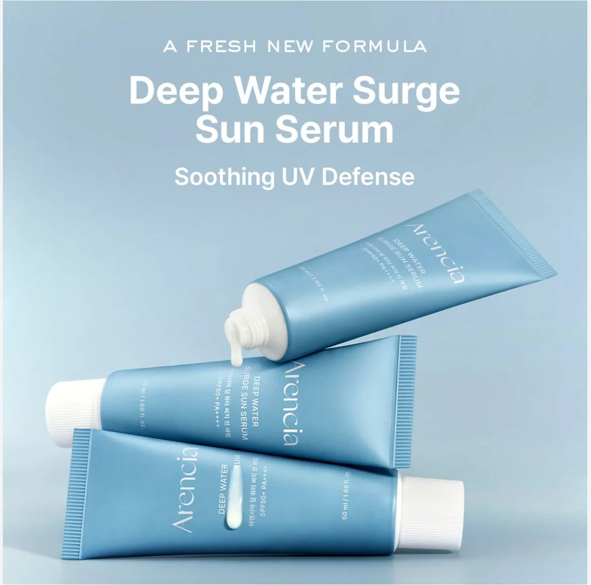 Arencia Deep Water Surge Sun Serum - Hydrating & Lightweight UV Protection