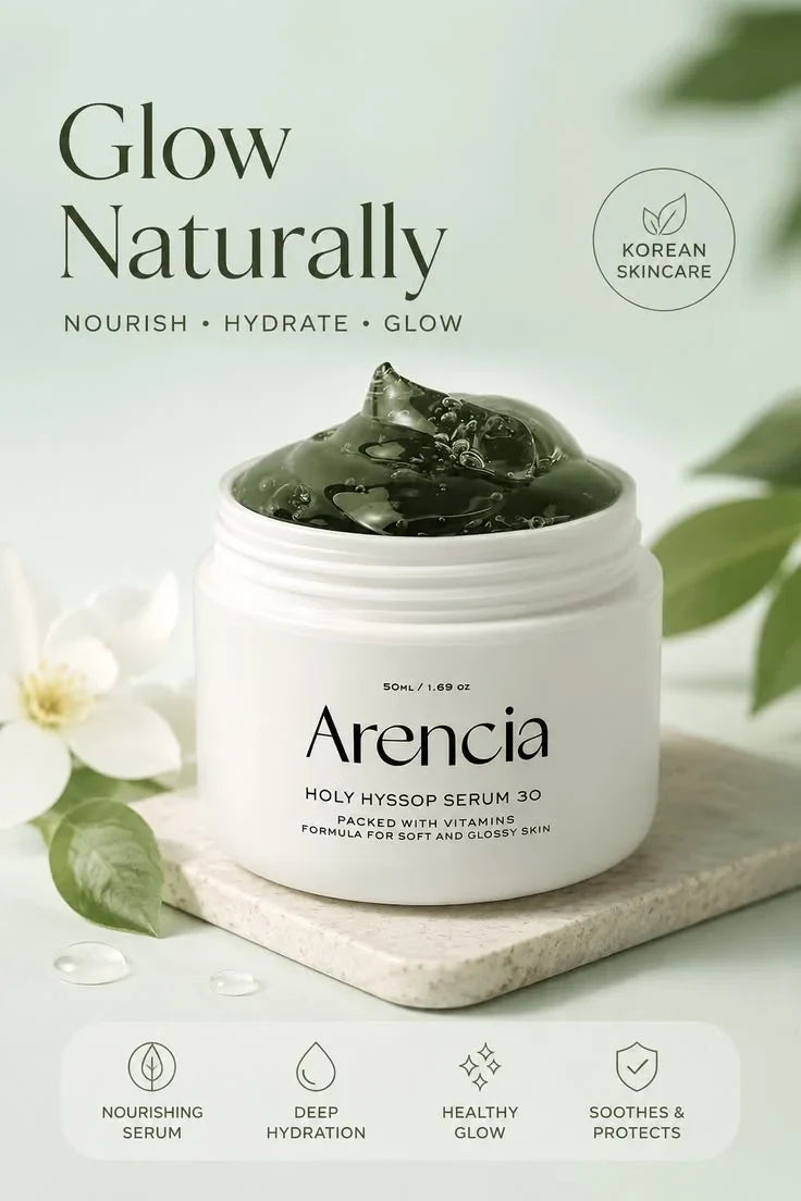 Arencia Holy Hyssop Serum 30ml - Soothing & Barrier Repair Facial Serum