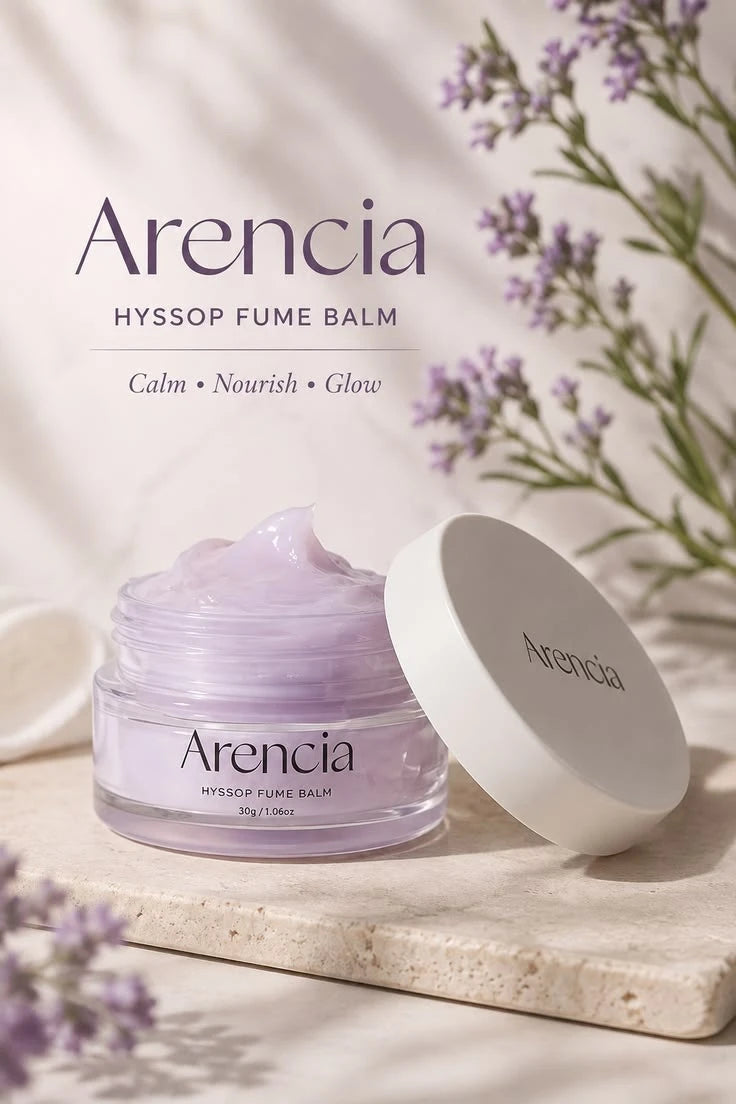 Arencia Hyssop Fume Balm - Long-Lasting Solid Perfume & Hydrating Body Balm