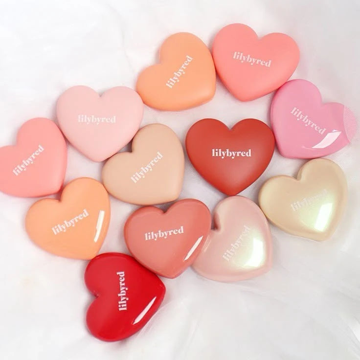 Lilybyred Luv Beam Cheek Balm 01 Pure Coral - Creamy Heart Blusher