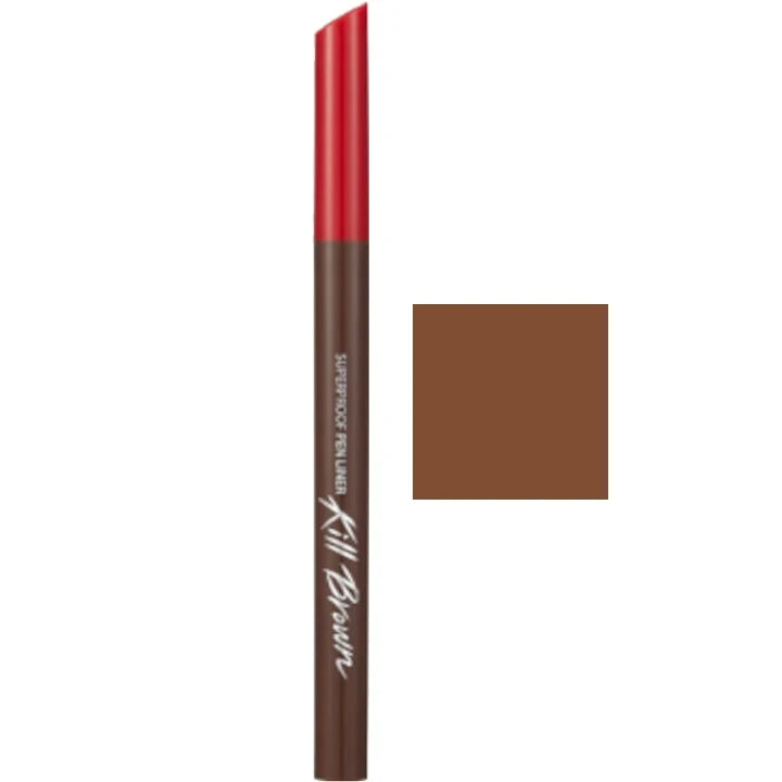 CLIO Superproof Pen Liner 03 Cacao Brown - Long-Lasting Waterproof Eyeliner