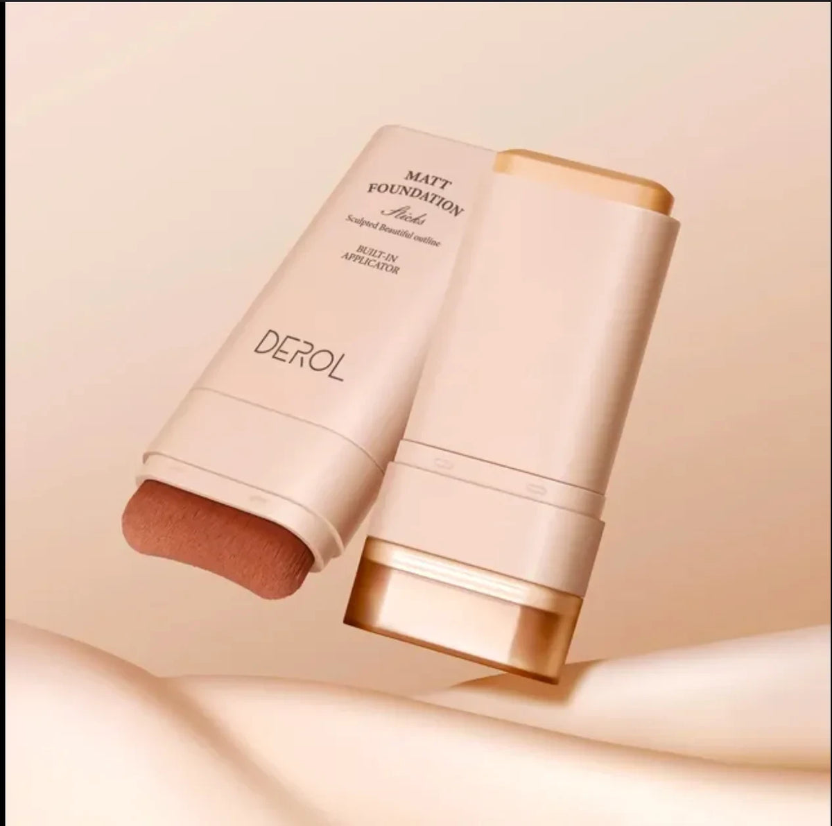 Derol Matte Foundation Stick 2 Nature - Long-Lasting Waterproof Base Makeup