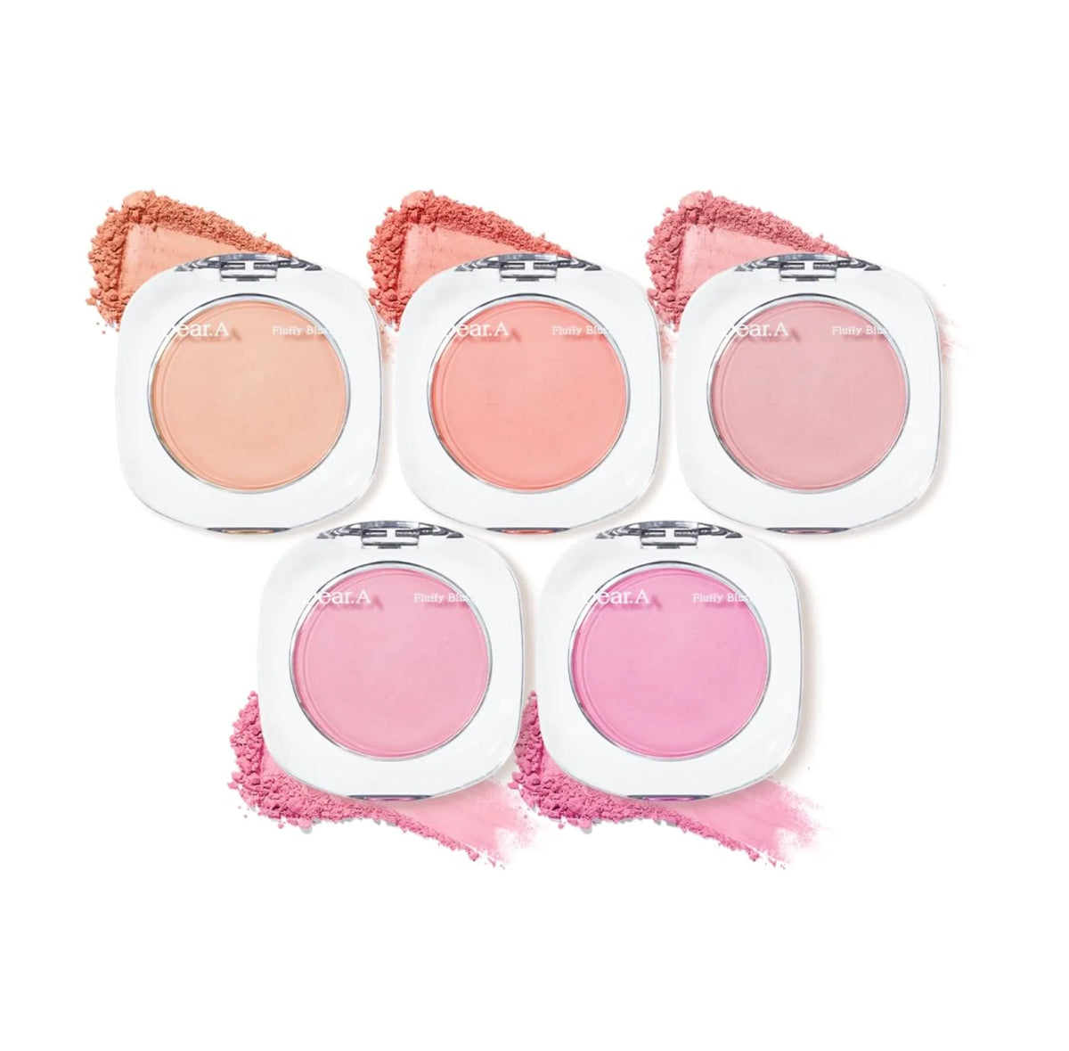 Dear.A Fluffy Blush 02 First Crush - Soft Matte Powder Blusher