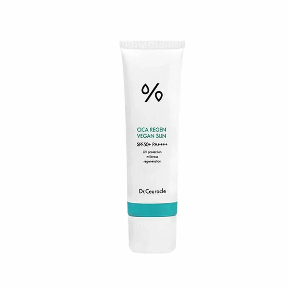 Dr. Ceuracle Cica Regen Vegan Sun SPF 50+ PA++++ 50ml - Soothing & Hydrating Vegan Sunscreen