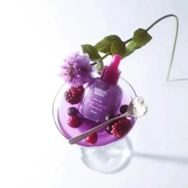 EQQUALBERRY Bakuchiol Plumping Serum - Pore Tightening & Natural Anti-Aging Serum
