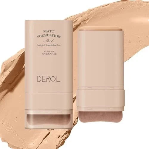 Derol Matte Foundation Stick 2 Nature - Long-Lasting Waterproof Base Makeup