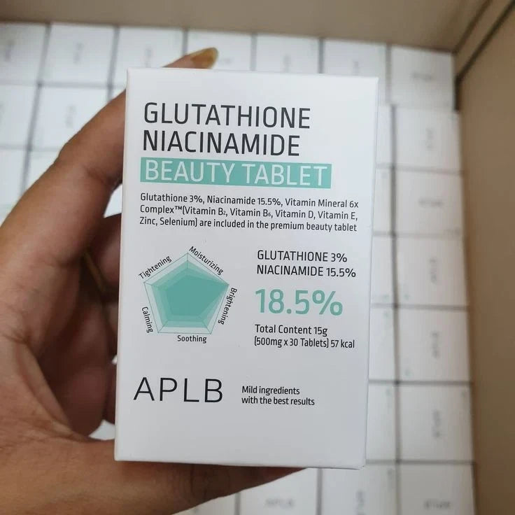 APLB Glutathione Niacinamide Beauty Tablets - Premium Skin Brightening & Radiance Supplements