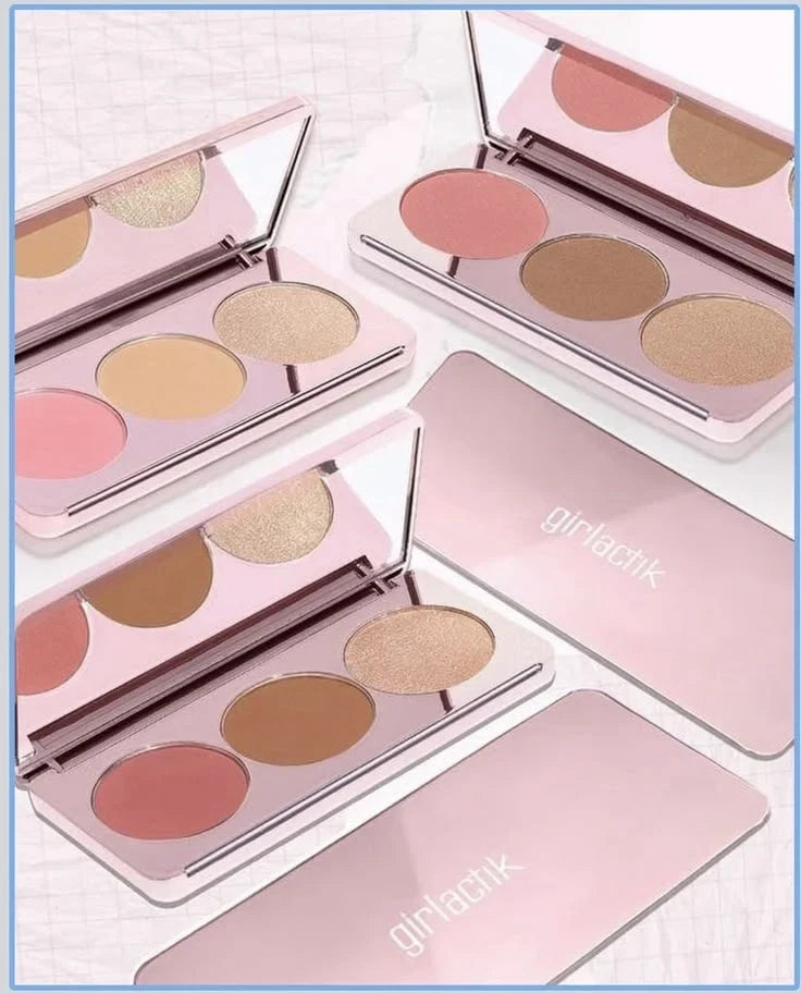 Beauty Glazed 6 Colors Blush Palette B109B - Highly Pigmented Face Contour & Blusher