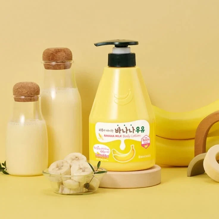 Kwailnara Banana Milk Body Lotion (560g) - Deep Hydration & Glow