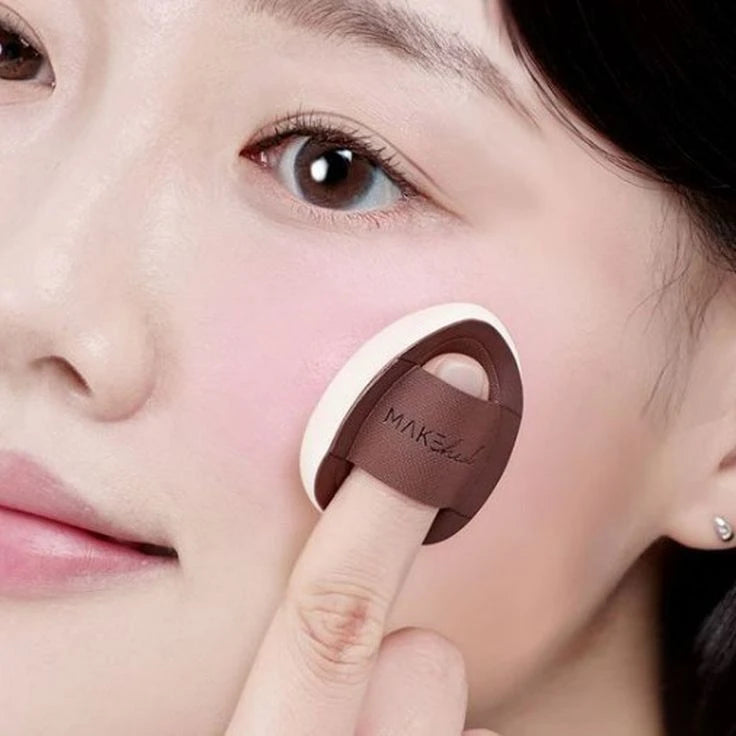 Makeheal Mini Pang Pang Puff Set (2 Pcs) - Premium Cushion Makeup Blending Puffs