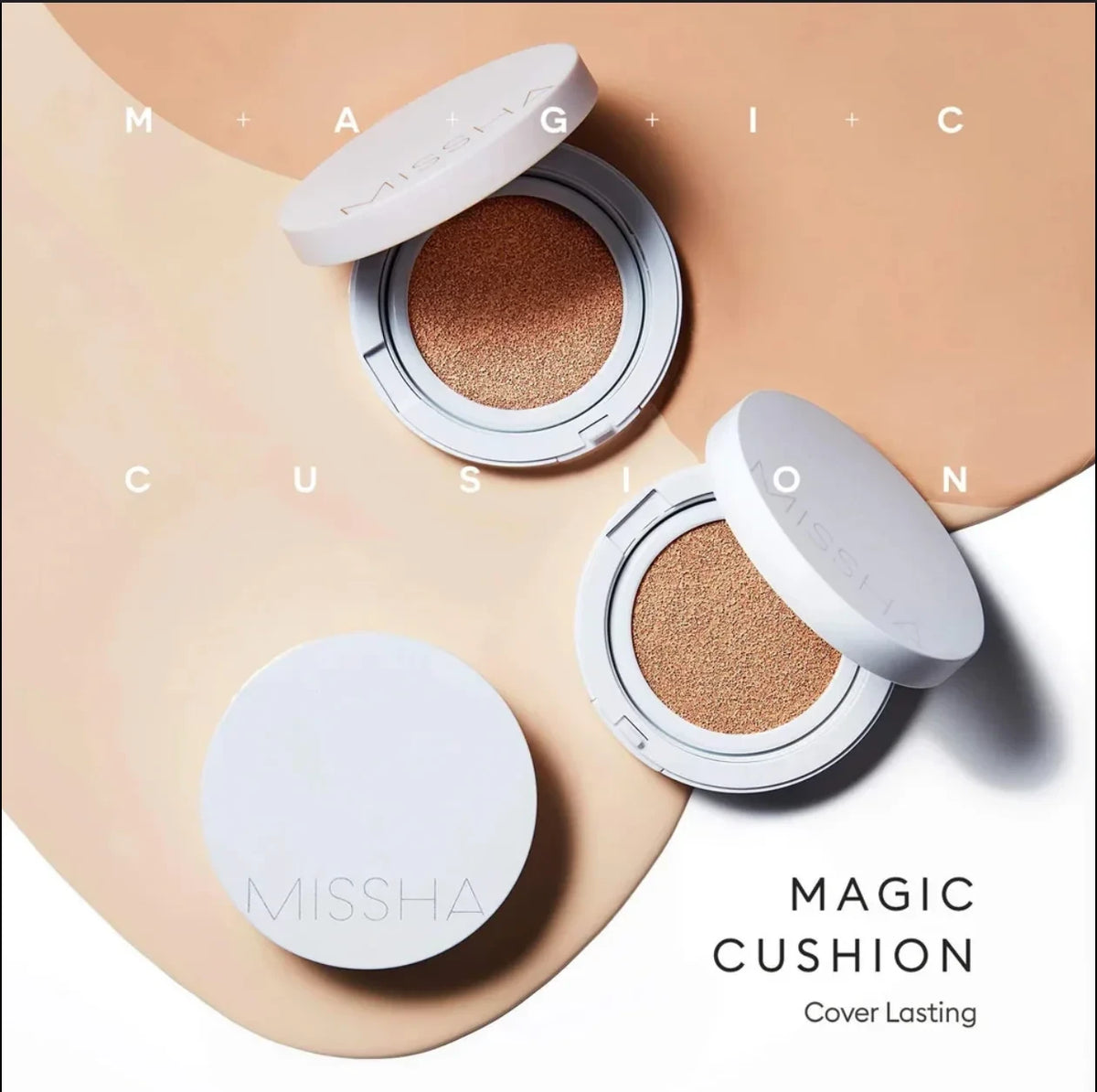Missha Magic Cushion Cover Lasting 21 Light Beige - High Coverage Hydrating Cushion