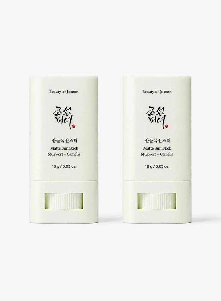 Beauty of Joseon Matte Sun Stick Duo Set - Oil-Control Matte Finish SPF 50+ Sunscreen Twin Pack