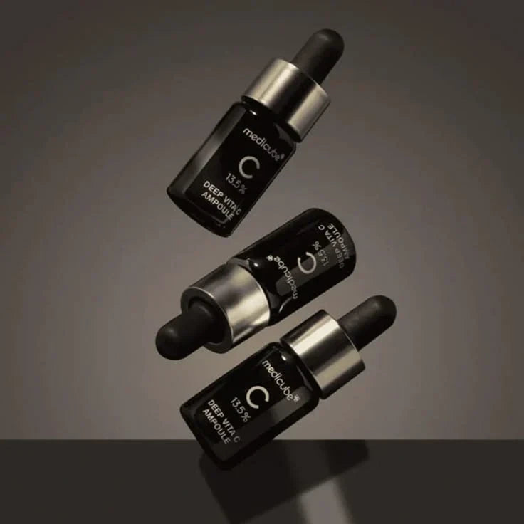 Medicube Deep Vita C Ampoule Set (3 Bottles) - Professional Strength Brightening & Dark Spot Correcting Serum
