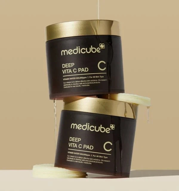 Medicube Deep Vita C Facial Toner Pads - 70 Sheets Brightening Toner Pads