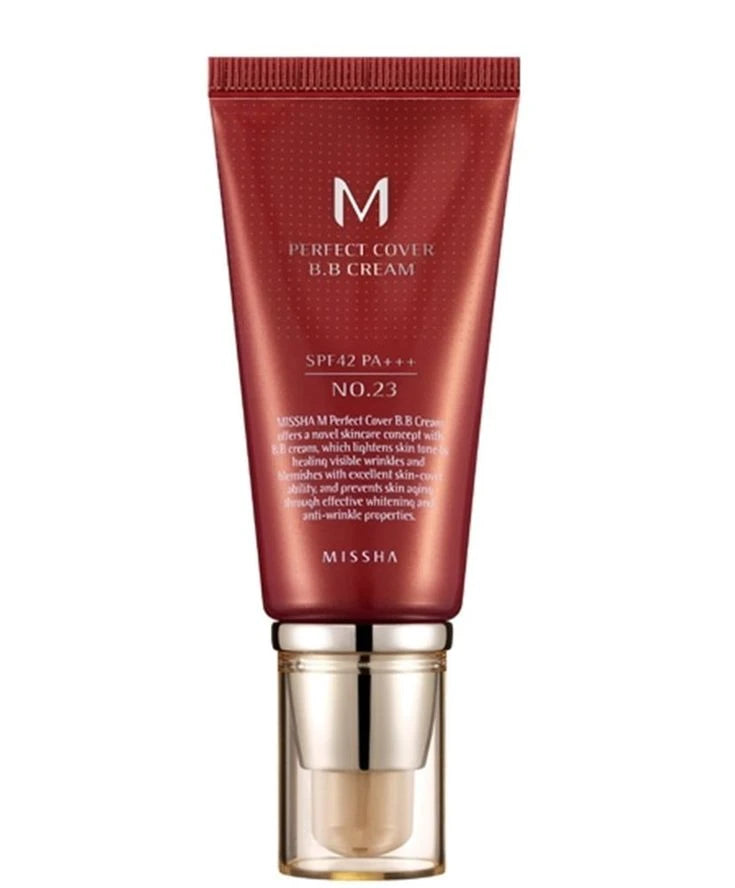Missha M Perfect Cover BB Cream No.23 Natural Beige - Tinted Moisturizer SPF 42 PA+++ (50ml)