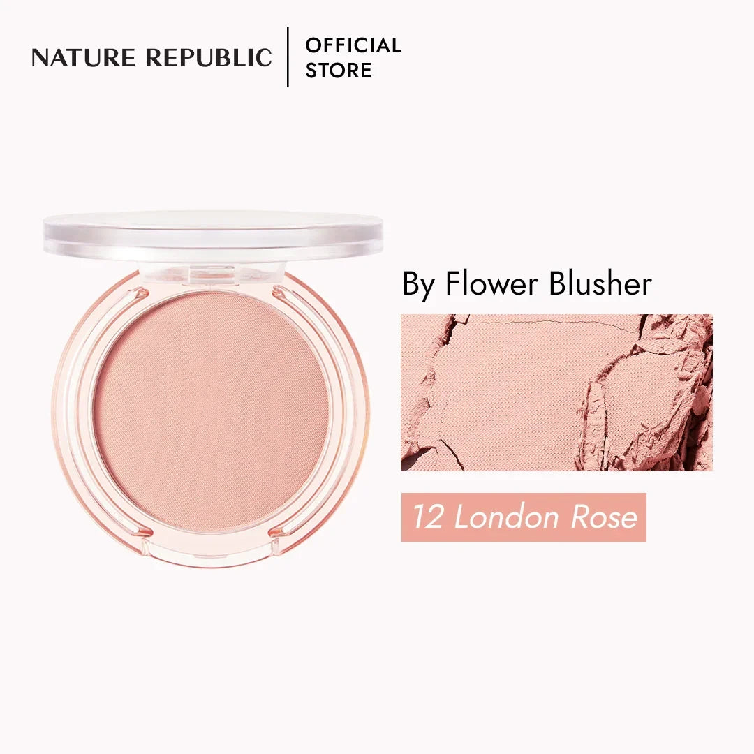 Nature Republic By Flower Blusher 12 London Rose - Silk Smooth Powder Blush