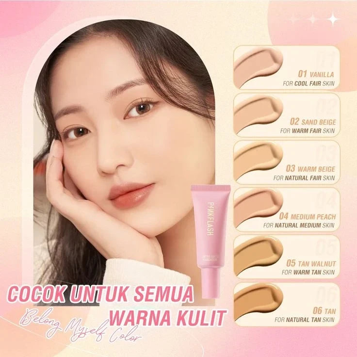 PinkFlash Lasting Matte Foundation 2 Sand Beige - Full Coverage Oil-Control Liquid Foundation