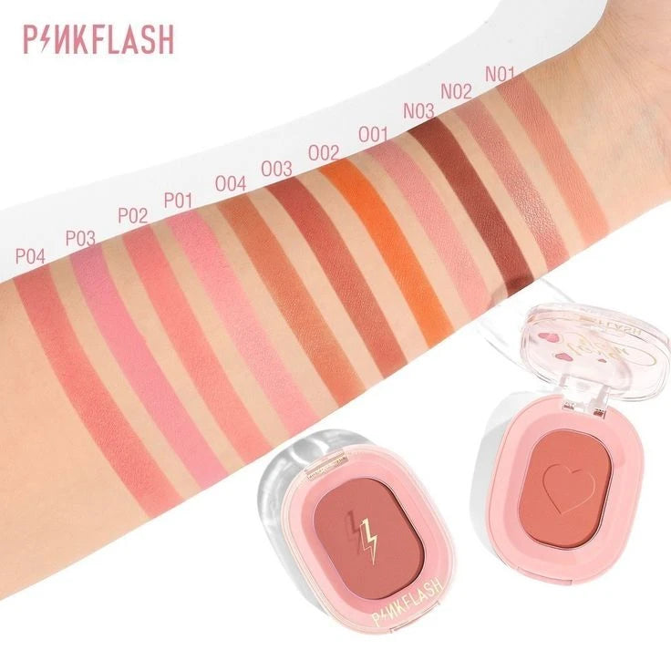 PinkFlash Chic In Cheek Blush P01 Heart Signal - Highly Pigmented Matte Blush