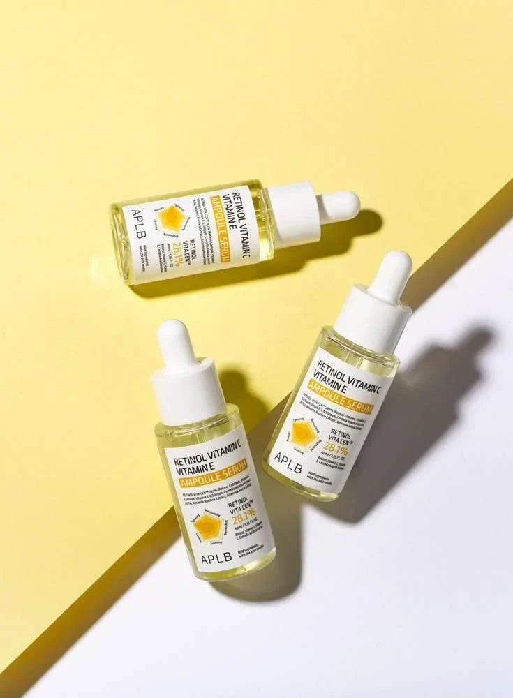 APLB Retinol Vitamin C Vitamin E Ampoule Serum - Anti-Aging & Brightening Complex
