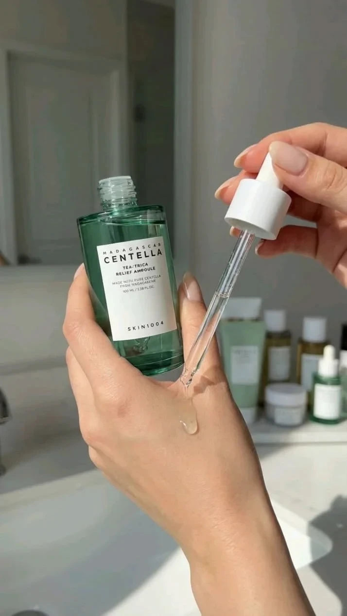 SKIN1004 Madagascar Centella Tea-Trica Relief Ampoule 30ml - SOS Acne & Sebum Control