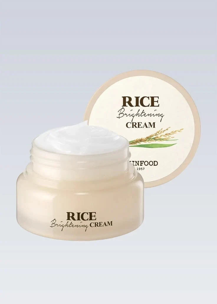 Skinfood Rice Brightening Cream 60ml - Pore Refined & Glass Skin Gel Cream