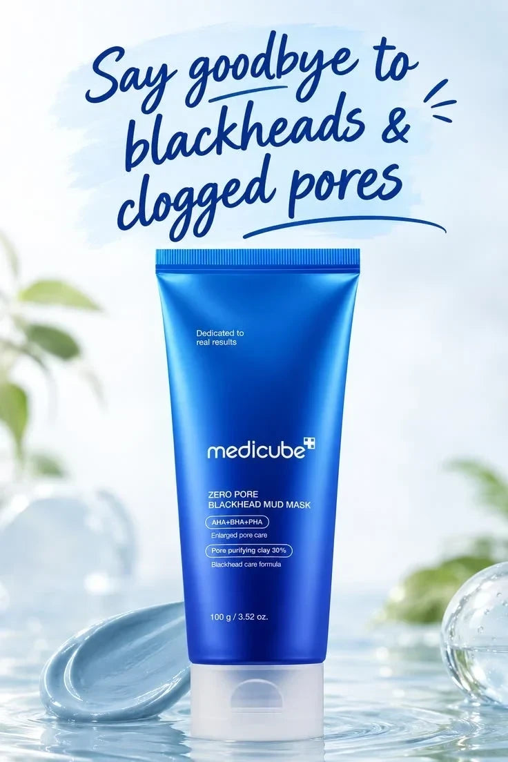 Medicube Zero Pore Blackhead Mud Mask 100g - Deep Pore Cleansing & Blackhead Removal Mask