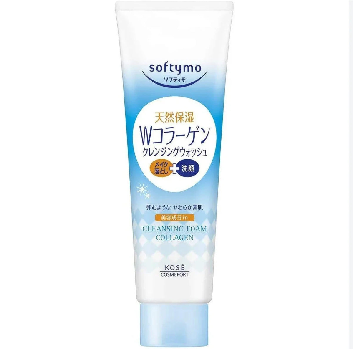 Kose Softymo Collagen Cleansing Wash - 2-in-1 Makeup Remover & Face Wash