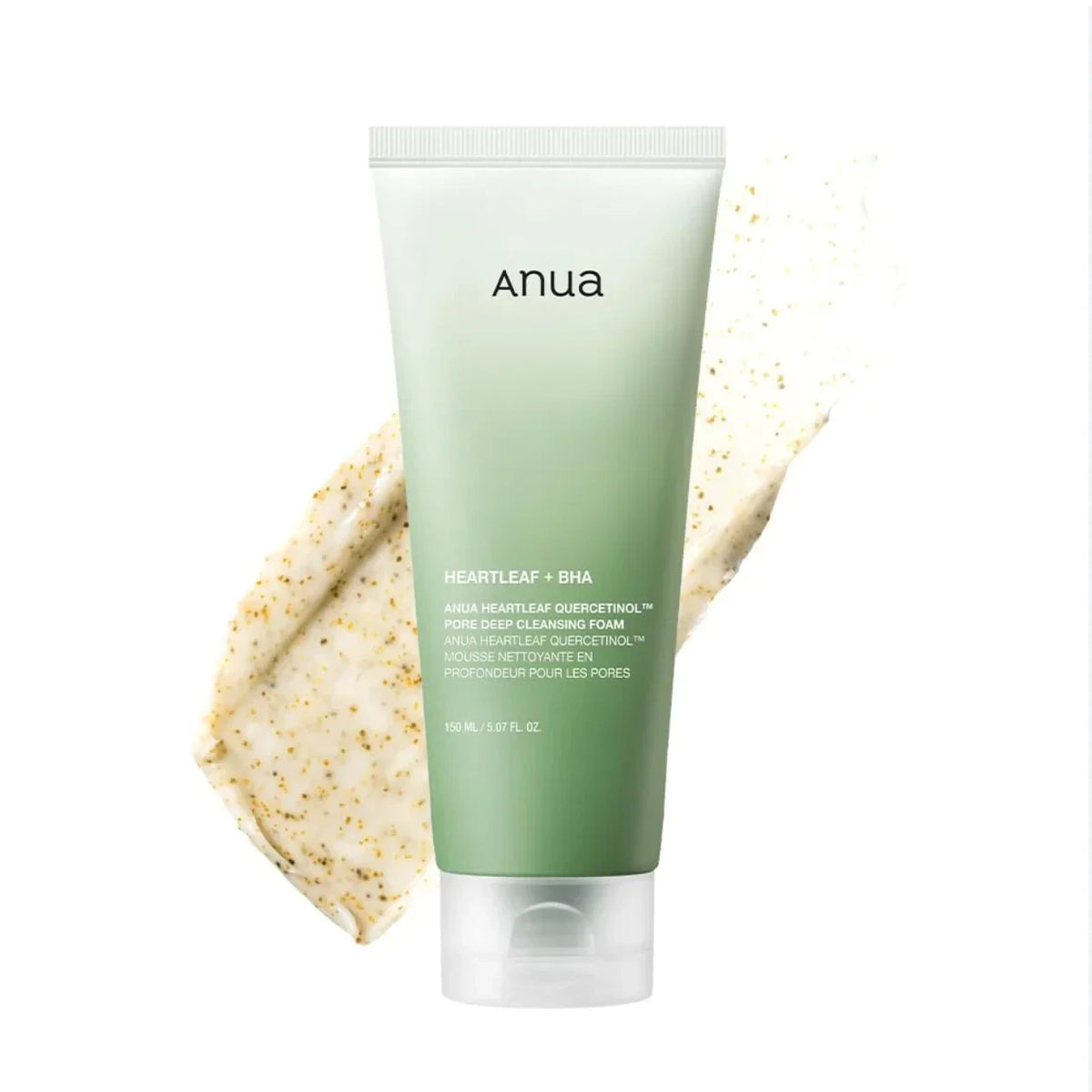 Anua Heartleaf Quercetinol Pore Deep Cleansing Foam - Deep Exfoliating Face Wash
