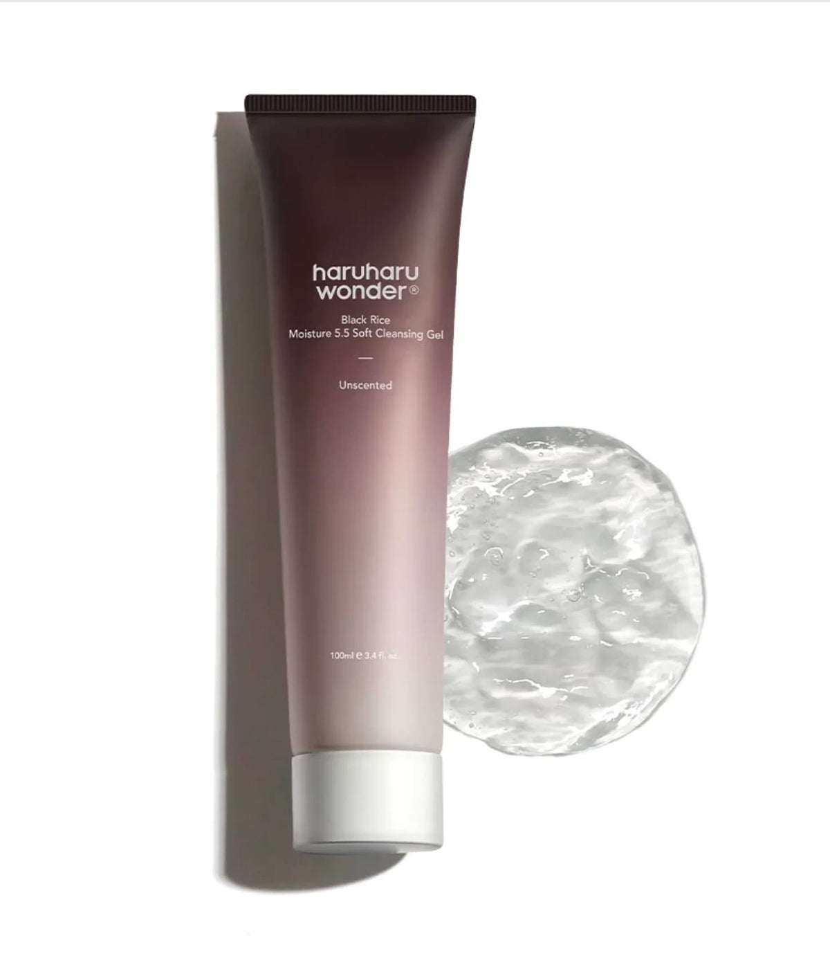 Haruharu Wonder Black Rice Moisture 5.5 Soft Cleansing Gel - Gentle Low pH Face Wash