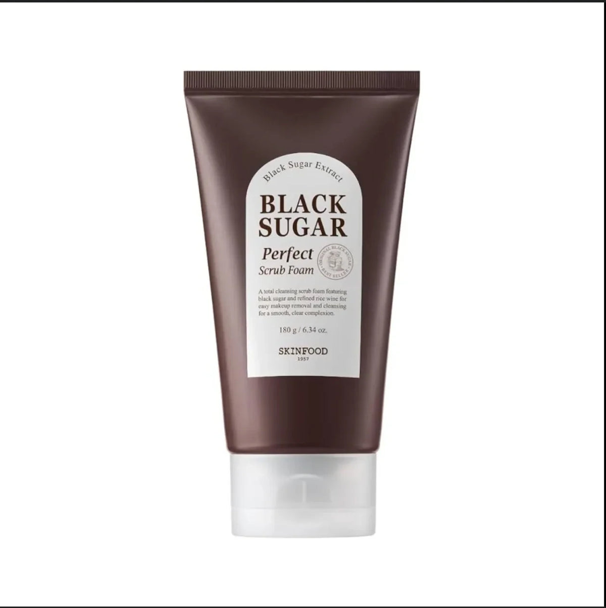 Skinfood Black Sugar Perfect Scrub Foam - 2-in-1 Exfoliating Cleanser