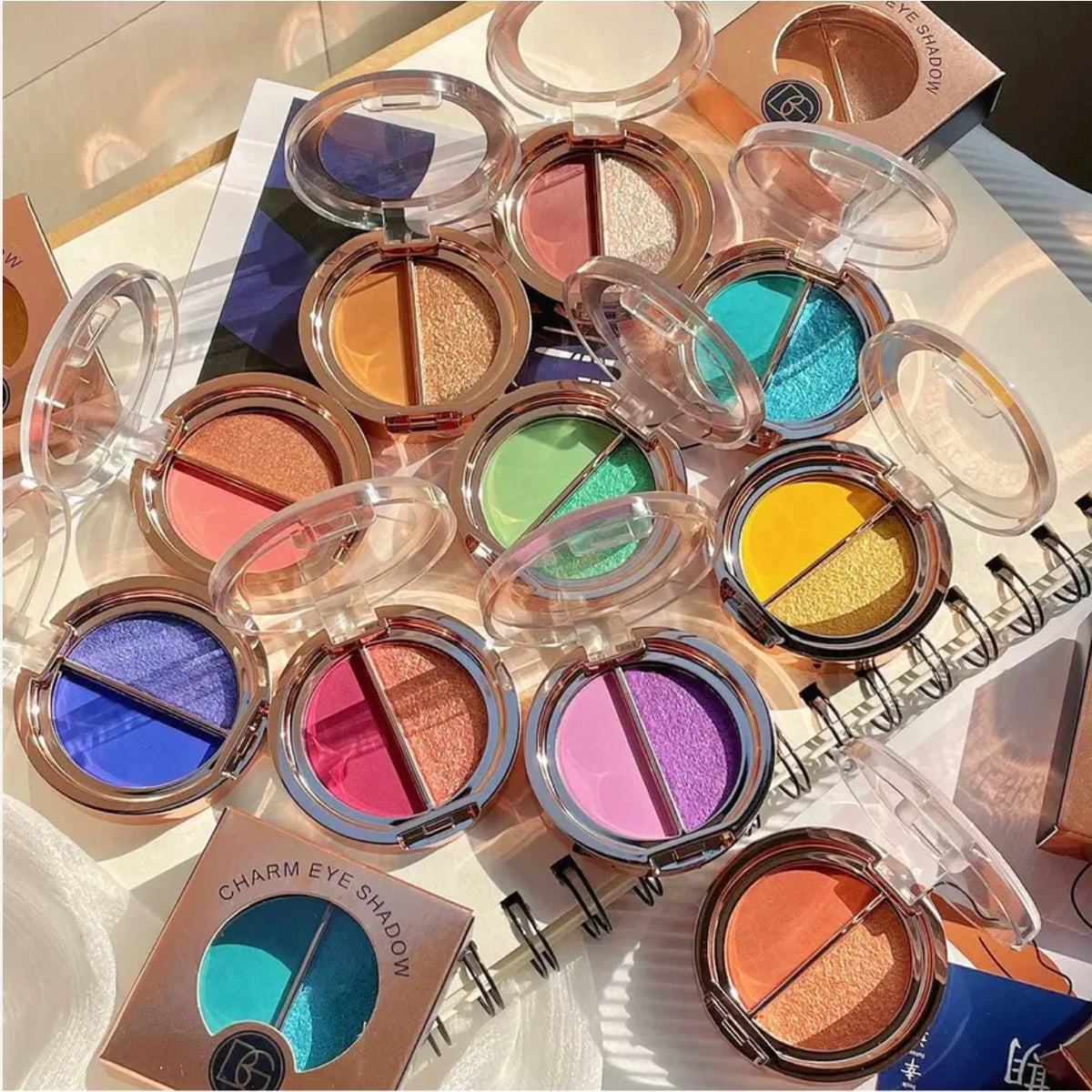 Beauty Glazed Matte Pearl Double Effect Charm Eyeshadow - Highly Pigmented Matte & Shimmer Eyeshadow