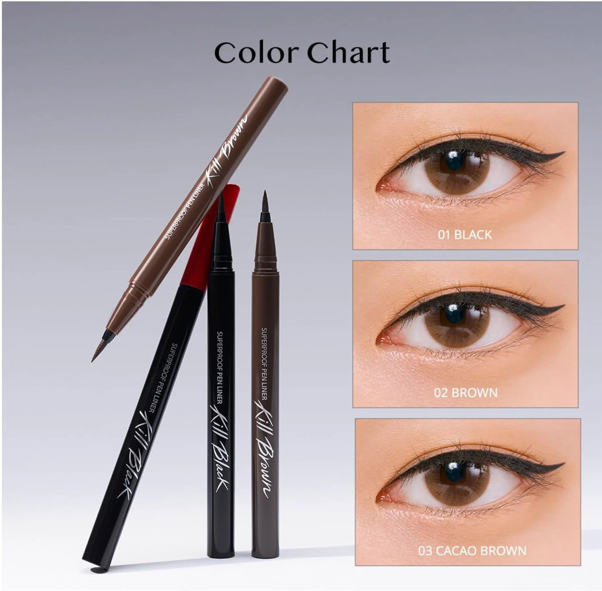 CLIO Superproof Pen Liner 01 Black - Long-Lasting Waterproof Eyeliner
