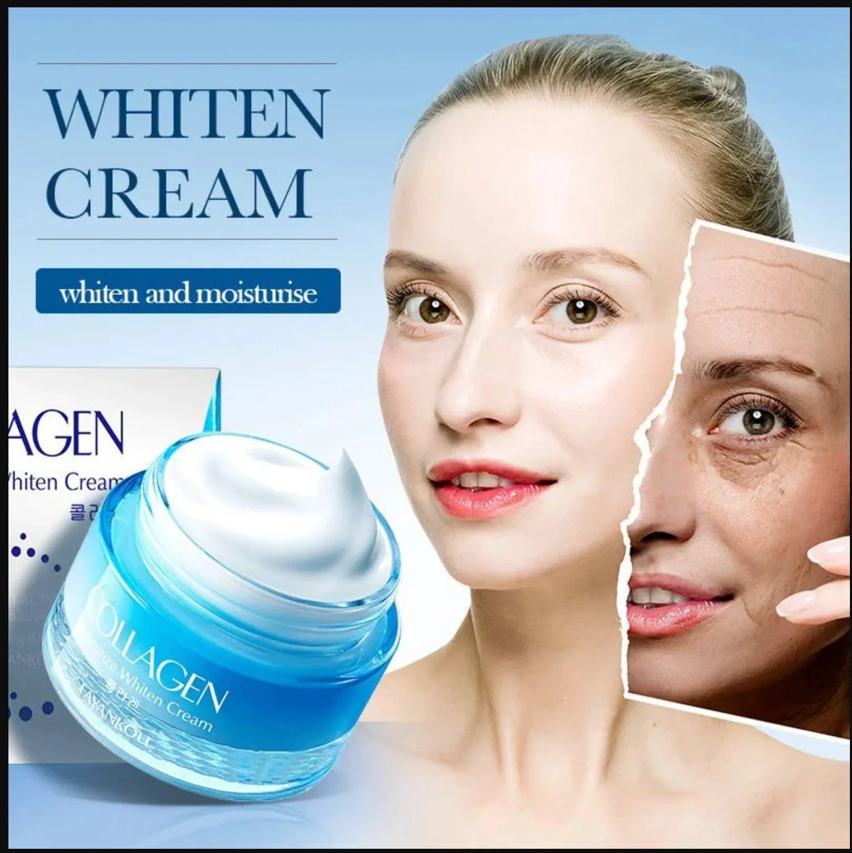 FAYANKOU Collagen Moisturize Whiten Cream - Anti-Aging & Glowing Skin Formula