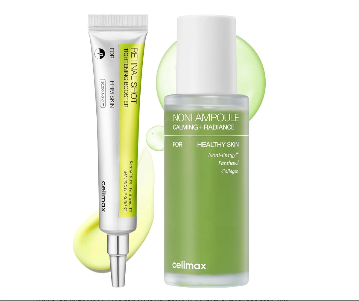Celimax Retinal Booster (15ml) + Noni Ampoule (50ml) Skincare Set