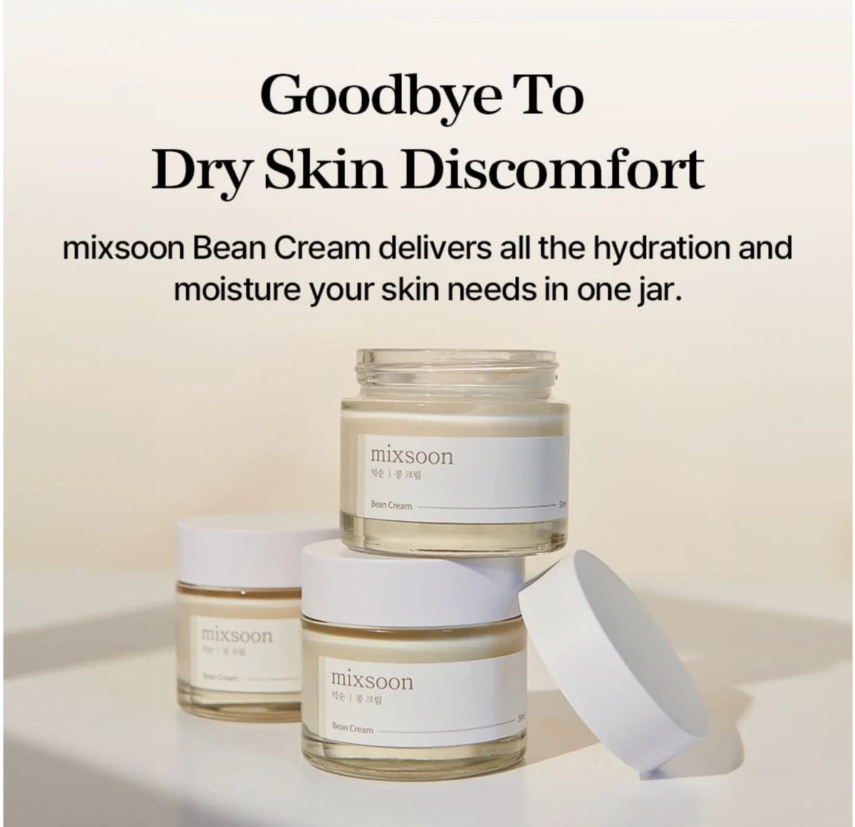 Mixsoon Bean Cream (50ml) – Deep Moisturizing Glass Skin Face Cream