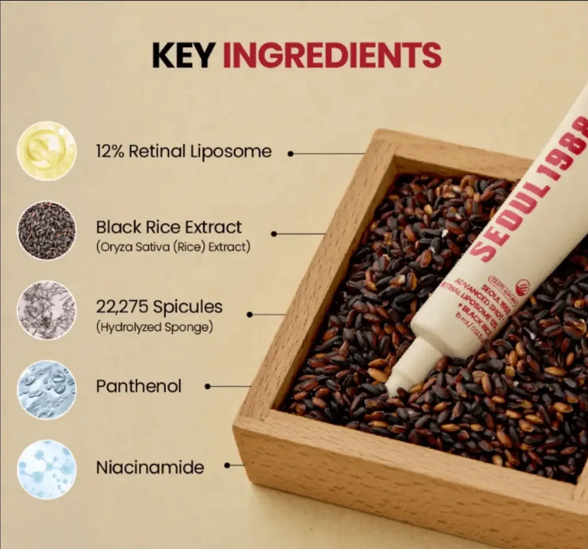 K-Secret Seoul 1988 Cream Retinal Liposome 1% + Fermented Rice - Intensive Anti-Aging & Brightening Cream